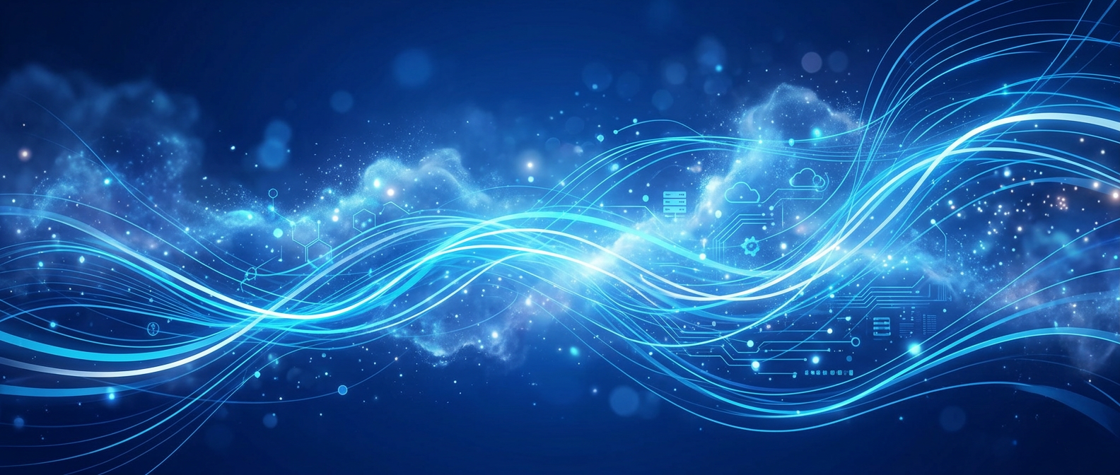 Abstract background blue lines