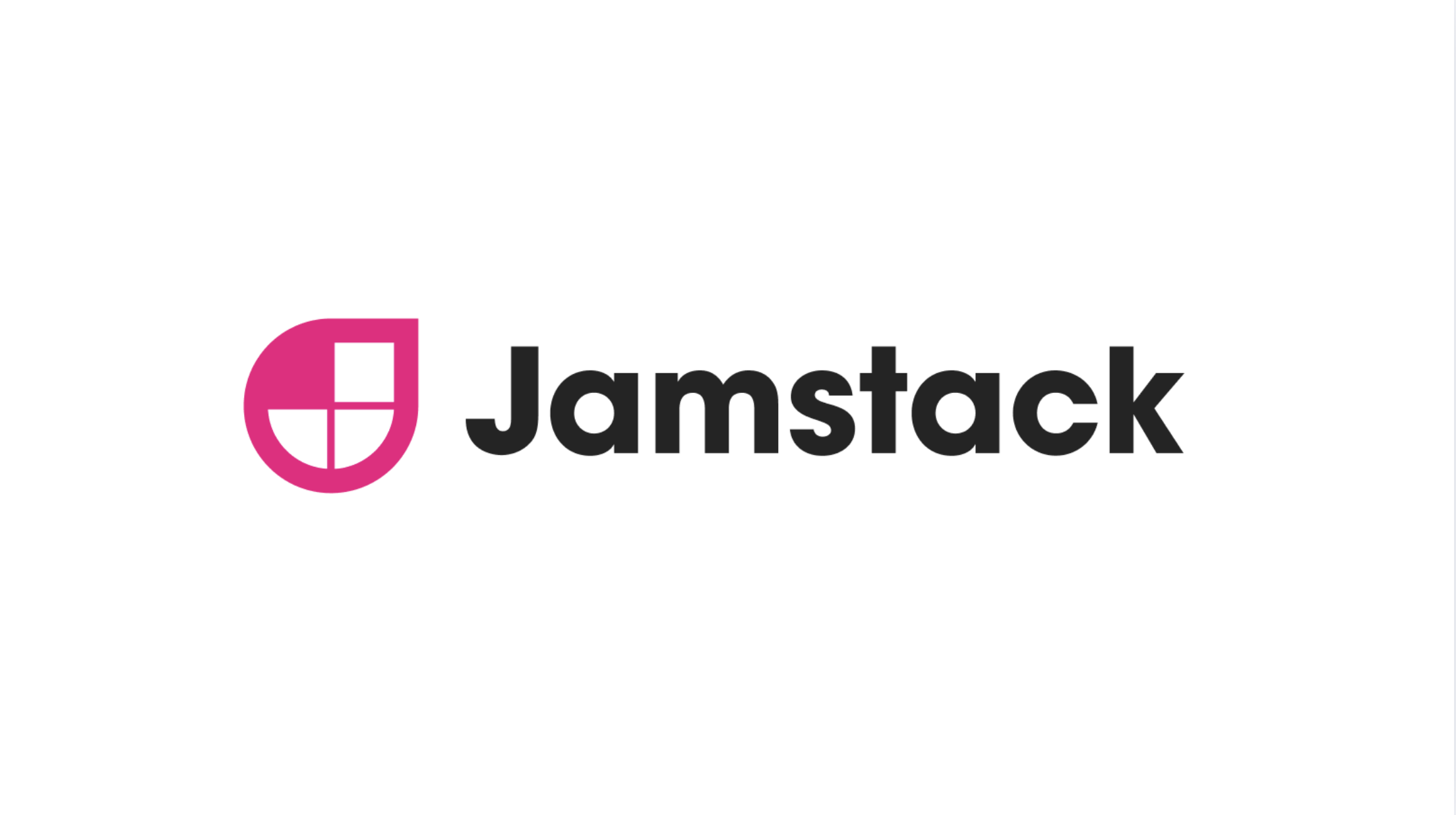 Jamstack logo white background