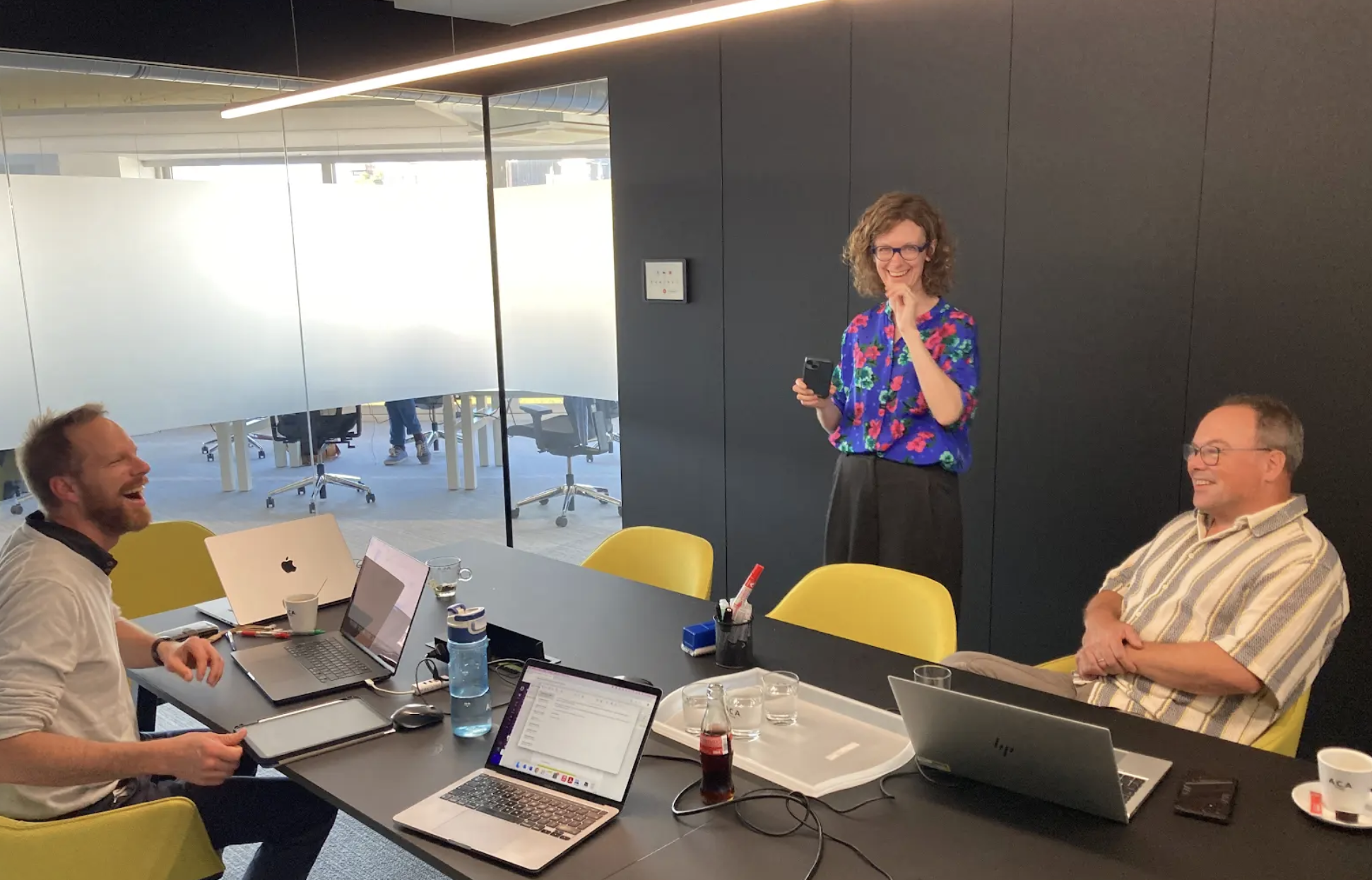Atlassian team meeting with customer