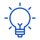 idea icon blueblauw