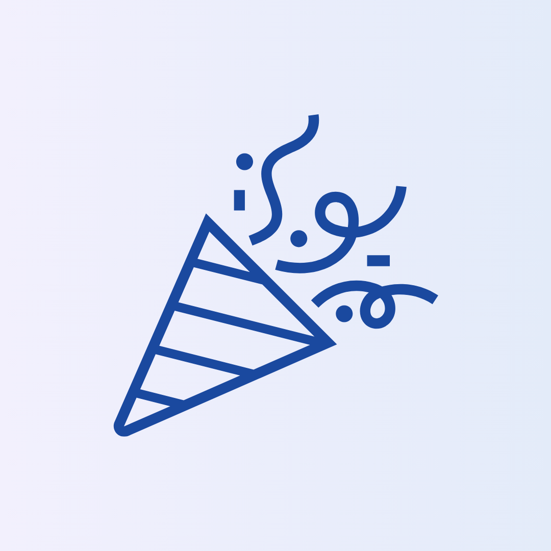 party icon gradient background