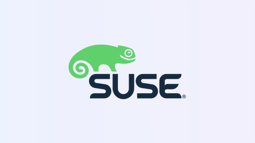 suse logo with gradient background