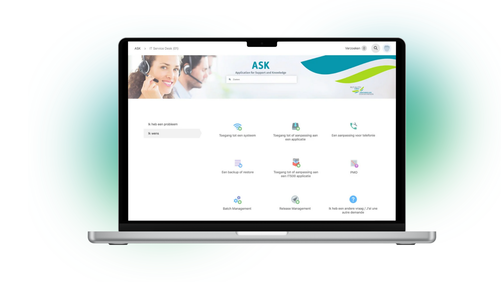 MLOZ service desk